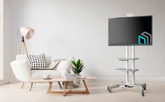 Подставка для телевизора Onkron TS1552 белый 40"-70" макс.60.5кг напольный мобильный от магазина РЭССИ