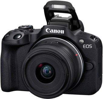 Фотоаппарат Canon EOS R50 черный 24.2Mpix 2.95" 4K WiFi RF-S 18-45mm IS STM LP-E6NH от магазина РЭССИ