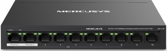 Коммутатор Mercusys MS110P 10x100Mb 8PoE+ 65W неуправляемый от магазина РЭССИ