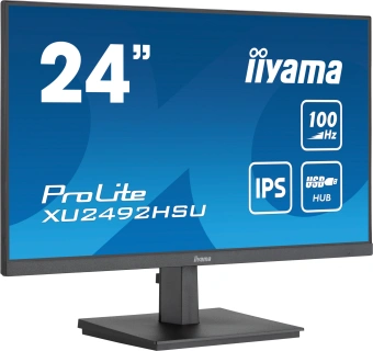 Монитор Iiyama 23.8" ProLite XU2492HSU-B6 черный IPS LED 0.4ms 16:9 HDMI M/M матовая 250cd 178гр/178гр 1920x1080 100Hz DP FHD USB 51кг от магазина РЭССИ