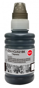 Чернила Cactus CS-I-CLI521BK черный 100мл для Canon Pixma MP540/MP550/MP620/MP630/MP640 от магазина РЭССИ