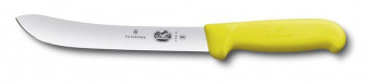 Нож Victorinox Fibrox (5.7608.18) стальной для забоя/разделки лезв.180мм прямая заточка желтый от магазина РЭССИ