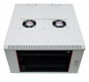 Шкаф коммутационный ЦМО (ШРН-9.650) настенный 9U 600x650мм пер.дв.стекл несъемн.бок.пан. 100кг серый 605мм 21.1кг 180град. 499мм от магазина РЭССИ