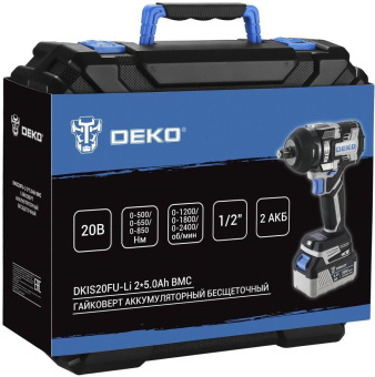 Гайковерт Deko DKIS20FU-Li серый/черный от магазина РЭССИ