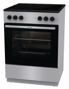 Плита Электрическая Gorenje GEC6A11SG серый стеклокерамика (без крышки) от магазина РЭССИ