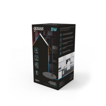 Светильник Gauss GT5022 настольный на подставке черный 8Вт от магазина РЭССИ