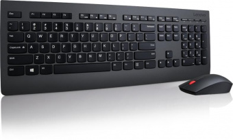 Клавиатура + мышь Lenovo Combo 4X30H56821 клав:черный мышь:черный USB беспроводная от магазина РЭССИ