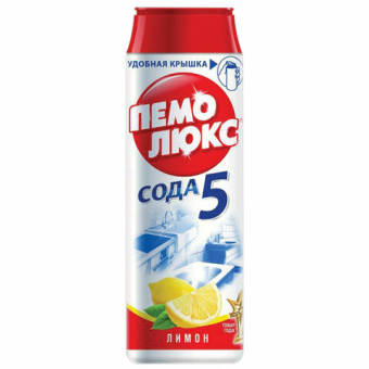 Чистящее средство ПЕМОЛЮКС 480 г Сода-5/7 "Лимон" порошок 2415944 601899 от магазина РЭССИ