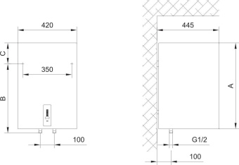 Водонагреватель Gorenje OTGS100SMB6 2кВт 98.1л электрический настенный/белый от магазина РЭССИ