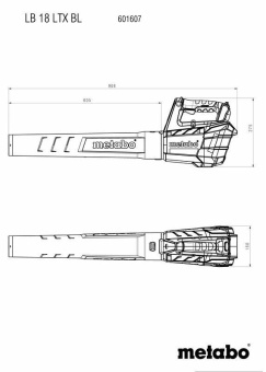 Воздуходувка Metabo LB 18 LTX BL пит.:от аккум. зеленый от магазина РЭССИ
