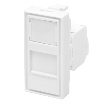 Модуль розетки 45х22,5 Mosaic в сборе UTP 8P8C    (RJ-45) cat.5e от магазина РЭССИ
