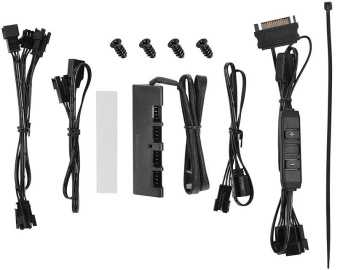 Вентилятор Deepcool CF 120-3 IN 1 ARGB 120x120x25mm черный 4-pin 17.8-27dB 510gr Ret (DP-FRGB-RF120-3C) от магазина РЭССИ
