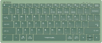 Клавиатура A4Tech Fstyler FBX51C зеленый USB беспроводная BT/Radio slim Multimedia (FBX51C MATCHA GREEN) от магазина РЭССИ