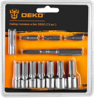 Набор бит и головок Deko 065-0763 (13пред.) для шуруповертов от магазина РЭССИ