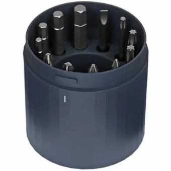 Аккумуляторная отвертка HOTO 3.6В с 12 битами в кейсе черная QWLSD001 HTE0001GL от магазина РЭССИ