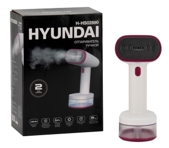 Отпариватель ручной Hyundai H-HS02890 1650Вт белый/вишневый от магазина РЭССИ