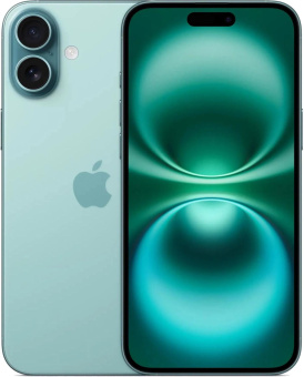 Смартфон Apple A3290 iPhone 16 Plus 128Gb бирюзовый моноблок 3G 4G 1Sim 6.7" 1290x2796 iOS 18 48Mpix 802.11 a/b/g/n/ac/ax/be NFC GPS Protect от магазина РЭССИ