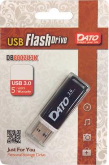 Флеш Диск Dato 64Gb DB8002U3 DB8002U3K-64G USB3.0 черный от магазина РЭССИ