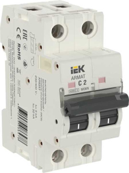 ARMAT Автоматический выключатель M06N 2P C 2А IEK от магазина РЭССИ