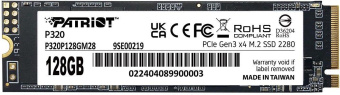 Накопитель SSD Patriot PCIe 3.0 x4 128GB P320P128GM28 P320 M.2 2280 от магазина РЭССИ