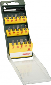 Набор бит Bosch Promoline (2607019453) универсал. (16пред.) для шуруповертов/дрелей от магазина РЭССИ