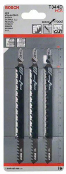 Набор пилок по дереву Bosch T 344 D 3пред. (лобзики) от магазина РЭССИ