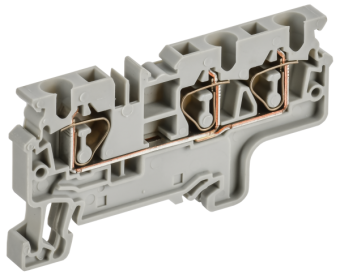 ARMAFIX Клемма пружинная CX4-3 4мм2 трехконтактная серая IEK от магазина РЭССИ