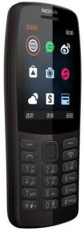 Мобильный телефон Nokia 210 Dual Sim черный моноблок 2Sim 2.4" 240x320 0.3Mpix GSM900/1800 MP3 FM microSD max64Gb от магазина РЭССИ