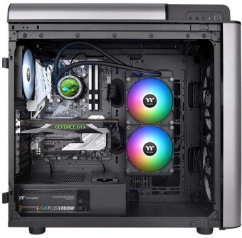 Система водяного охлаждения Thermaltake TH280 V2 Ultra ARGB Soc-AM5/AM4/1151/1200/1700 черный 4-pin 34.7dB Al+Cu LCD Ret (CL-W385-PL14SW-A) от магазина РЭССИ