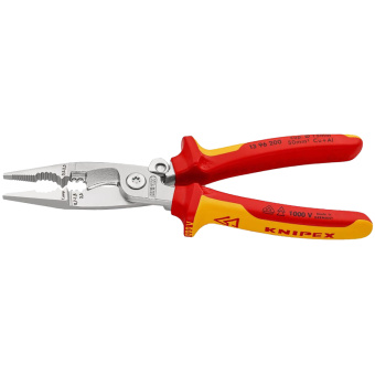 Электромонтажные клещи Knipex VDE 6-в-1 зачистка: 0.75 - 1.5 + 2.5 мм L-200 мм KN-1396200SB от магазина РЭССИ