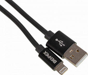 Кабель USB (m)-Lightning (m) 1м черный от магазина РЭССИ