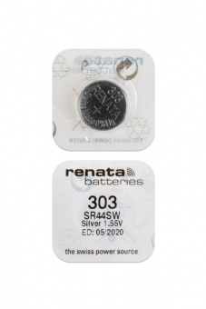 Элемент питания RENATA SR44SW    303 (0%Hg), опт.упак. 10 шт от магазина РЭССИ