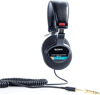 Гарнитура мониторные Sony MDR-7506 3м черный проводные оголовье от магазина РЭССИ