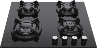 Газовая варочная поверхность Weissgauff HGG 641 BGB черный от магазина РЭССИ