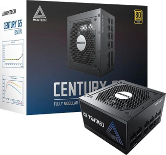 Блок питания Montech ATX 850W CENTURY GOLD G5 80+ gold (20+4pin) APFC 120mm fan 10xSATA Cab Manag RTL от магазина РЭССИ