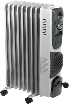 Радиатор масляный Ресанта ОМ-9АВ 2400Вт белый от магазина РЭССИ