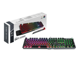 Клавиатура MSI Vigor GK71 Sonic механическая черный USB Multimedia for gamer LED (подставка для запястий) (S11-04RU233-CLA) от магазина РЭССИ