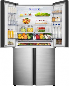 Холодильник Hisense RQ515N4AD1 серебристый (трехкамерный) от магазина РЭССИ