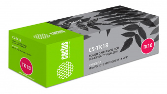 Картридж лазерный Cactus CS-TK18 TK-18 черный (7200стр.) для Kyocera Mita FS 1018/1020/1118 от магазина РЭССИ