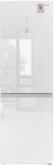 Холодильник Weissgauff WRK 185 Total NoFrost Inverter White Glass 2-хкамерн. белый инвертер от магазина РЭССИ