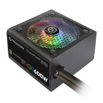 Блок питания Thermaltake ATX 600W Toughpower GX1 RGB 80+ gold 24pin APFC 120mm fan color LED 8xSATA RTL от магазина РЭССИ