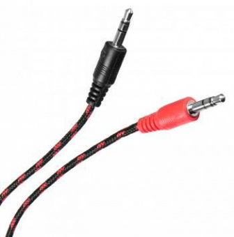 Наушники с микрофоном Оклик HS-L320G Phoenix черный/красный 1.9м мониторные оголовье (359482) от магазина РЭССИ