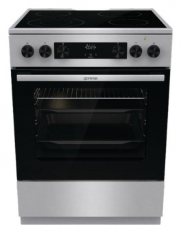 Плита Электрическая Gorenje GECS6C70XC нержавеющая сталь стеклокерамика (без крышки) от магазина РЭССИ