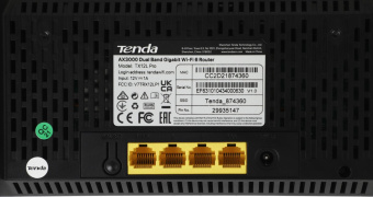 Роутер беспроводной Tenda TX12L Pro AX3000 10/100/1000BASE-TX черный от магазина РЭССИ