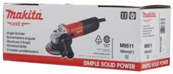Углошлифовальная машина Makita M9511 850Вт 11000об/мин рез.шпин.:M14 d=125мм от магазина РЭССИ