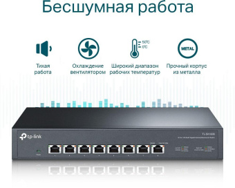Коммутатор TP-Link TL-SX1008 8x10G неуправляемый от магазина РЭССИ