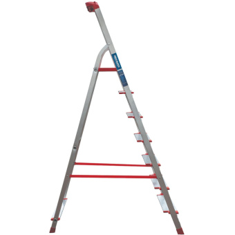 Профессиональная стремянка Новая Высота NV3118 1x7 ступеней 130 мм органайзер Max нагр. 225 кг 2К башмаки 3118107 от магазина РЭССИ