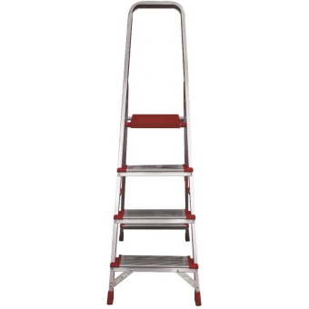 Профессиональная стремянка Новая Высота NV3117 1x4 ступени 130 мм Max нагр. 225 кг 2К башмаки 3117104 от магазина РЭССИ