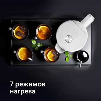 Чайник электрический Red Solution RK-M112D 1.5л. 2200Вт белый корпус: металл/пластик от магазина РЭССИ