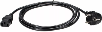 Кабель Premier 5-280 IEC C13 Евровилка угловой 1.5м (5-280(1.5) 1.5) черный (Bulk) от магазина РЭССИ